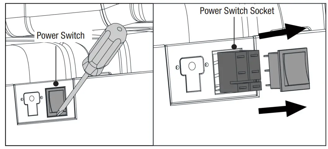DYNACRAFT BM215 6V Toyota Land Cruiser - SWITCH