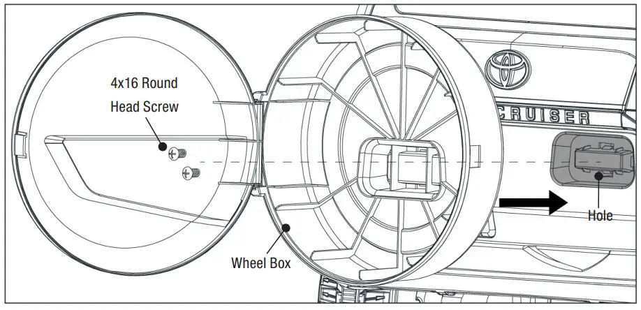 DYNACRAFT BM215 6V Toyota Land Cruiser - WHEEL