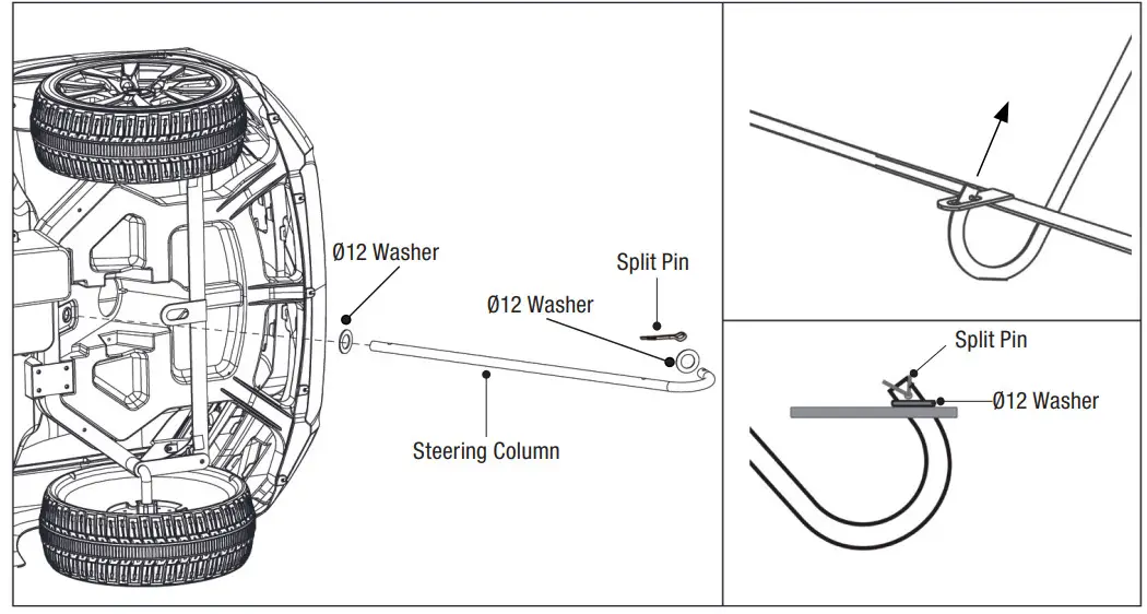 DYNACRAFT BM215 6V Toyota Land Cruiser - washer