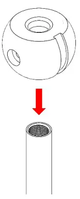 Stem End Hole Drilling for Swivel Ball