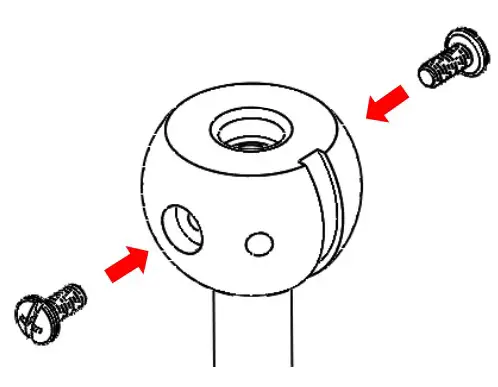 Stem End Hole Drilling for Swivel Ball
