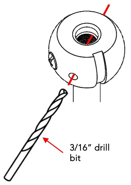 Stem End Hole Drilling for Swivel Ball