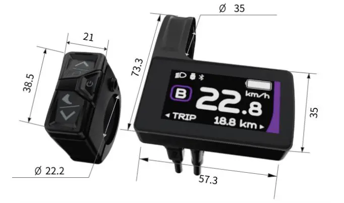 BAFANG-DP-C244.CAN-Mounting-Parameters-1