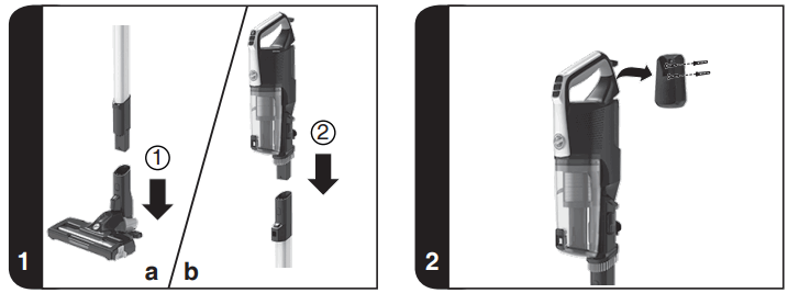 HOOVER HF522LHS 011 without Bag Vacuum - fig 1