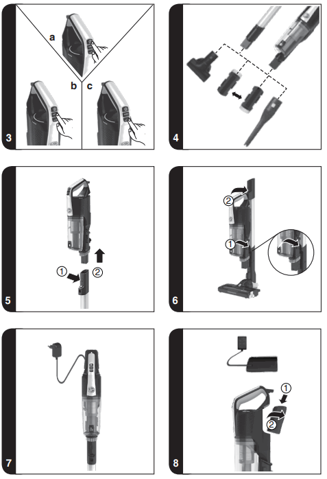 HOOVER HF522LHS 011 without Bag Vacuum - fig 2