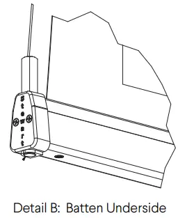 Stewart FILMSCREEN Cima BC Retractable Below Ceiling Screen System - Detail1