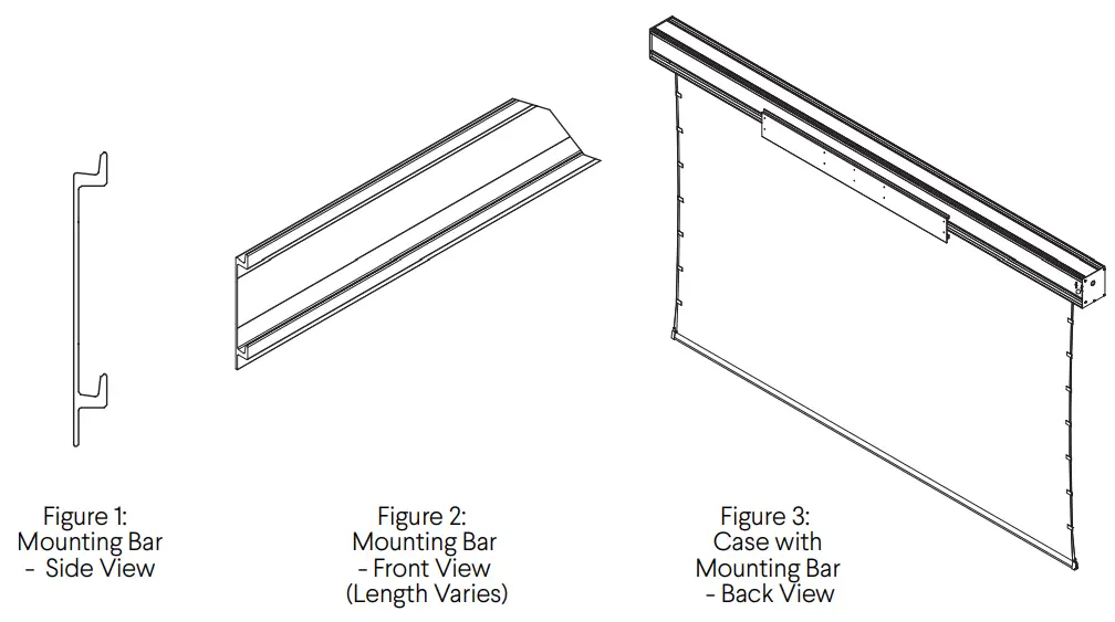Stewart FILMSCREEN Cima BC Retractable Below Ceiling Screen System - Figure 1
