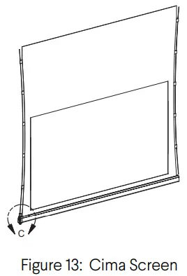Stewart FILMSCREEN Cima BC Retractable Below Ceiling Screen System - Figure 13