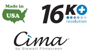 Stewart FILMSCREEN Cima BC Retractable Below Ceiling Screen System - ICON