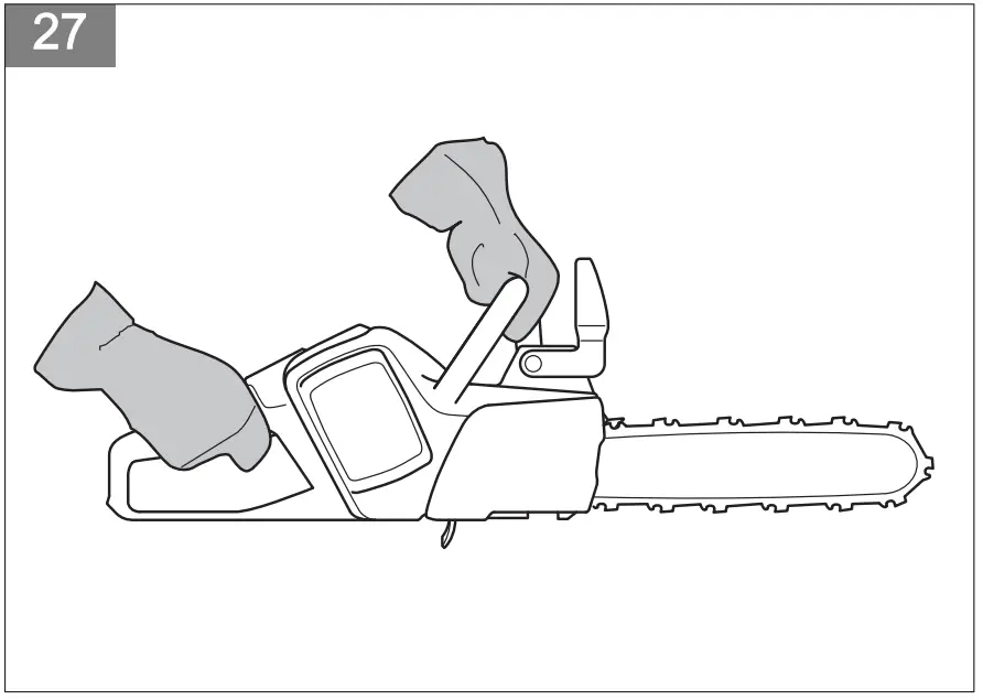 Chain brake and front hand guard