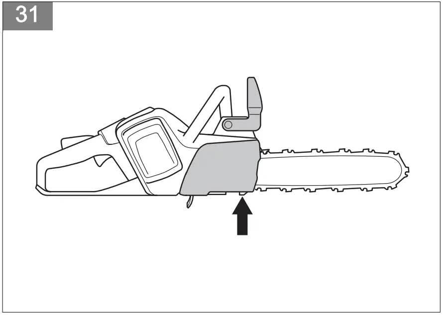 Chain brake and front hand guard