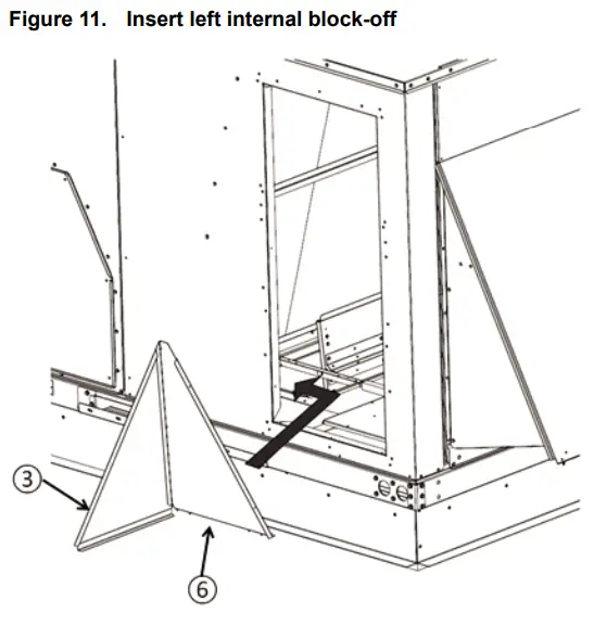 Trane BAYPWRX300 Power Exhaust Kit Foundation Packaged Rooftop Units -assembly3