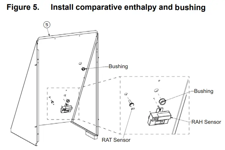 Trane BAYPWRX300 Power Exhaust Kit Foundation Packaged Rooftop Units -bushing