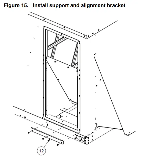 Trane BAYPWRX300 Power Exhaust Kit Foundation Packaged Rooftop Units -gasket 1