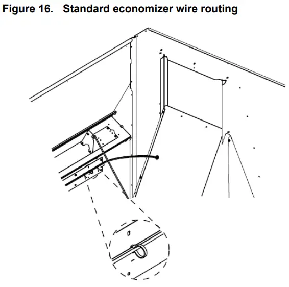 Trane BAYPWRX300 Power Exhaust Kit Foundation Packaged Rooftop Units -gasket 2