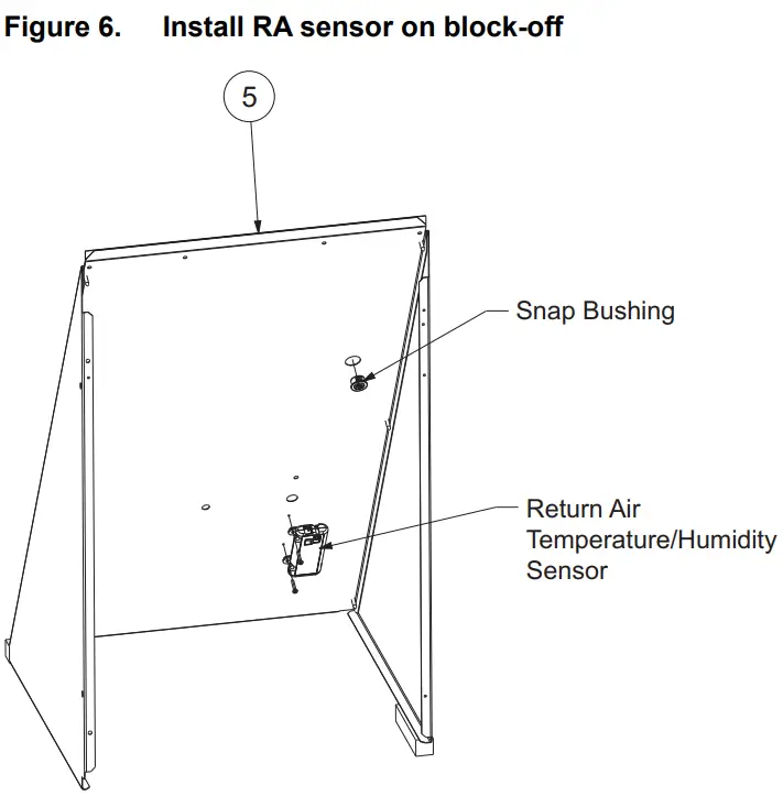 Trane BAYPWRX300 Power Exhaust Kit Foundation Packaged Rooftop Units -sensor