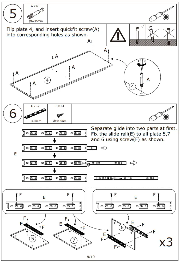 FUFU GAGA LJY KF260075 02 White 6 Drawer Double Dresser - prodc10