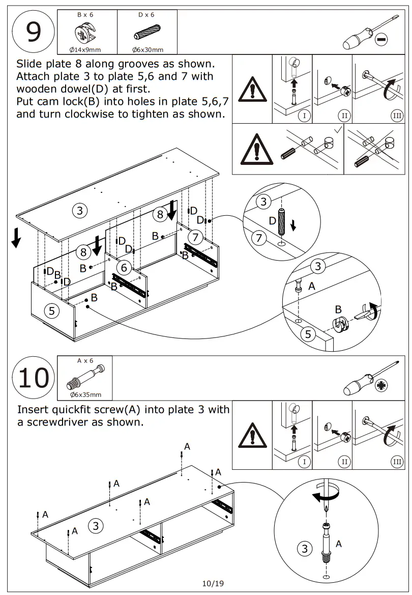 FUFU GAGA LJY KF260075 02 White 6 Drawer Double Dresser - prodc12