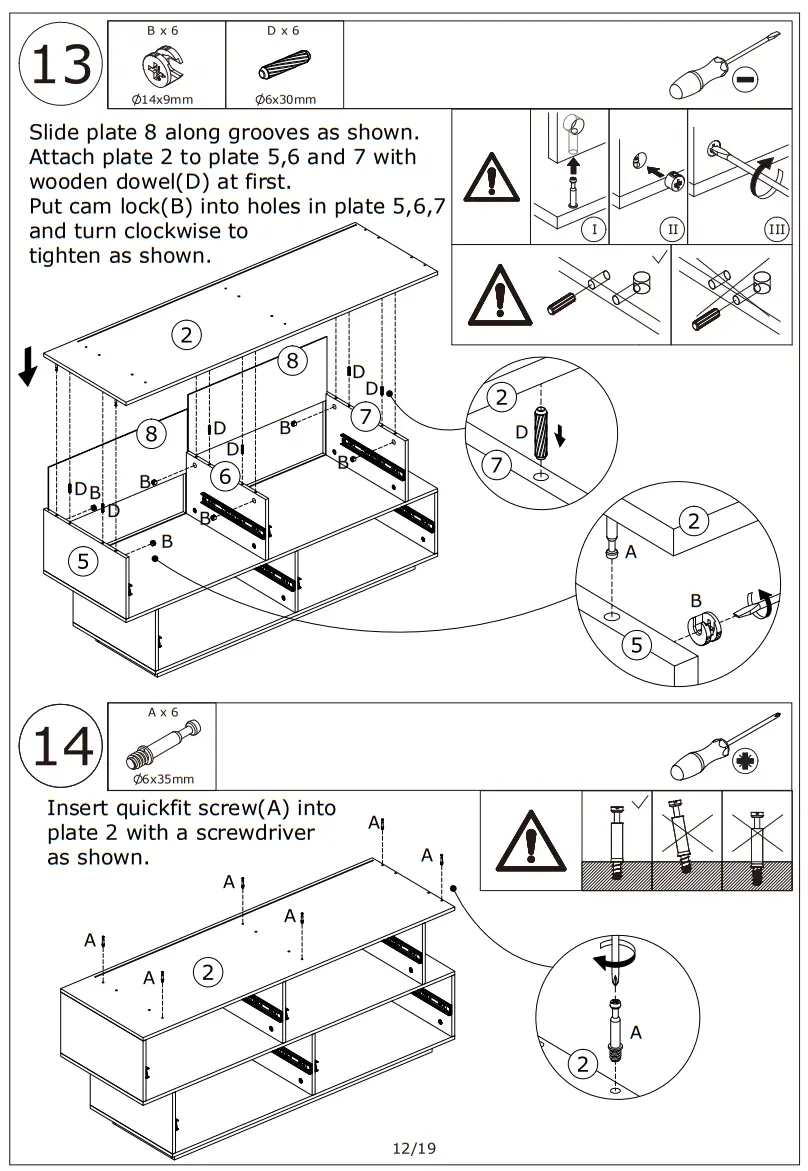 FUFU GAGA LJY KF260075 02 White 6 Drawer Double Dresser - prodc14