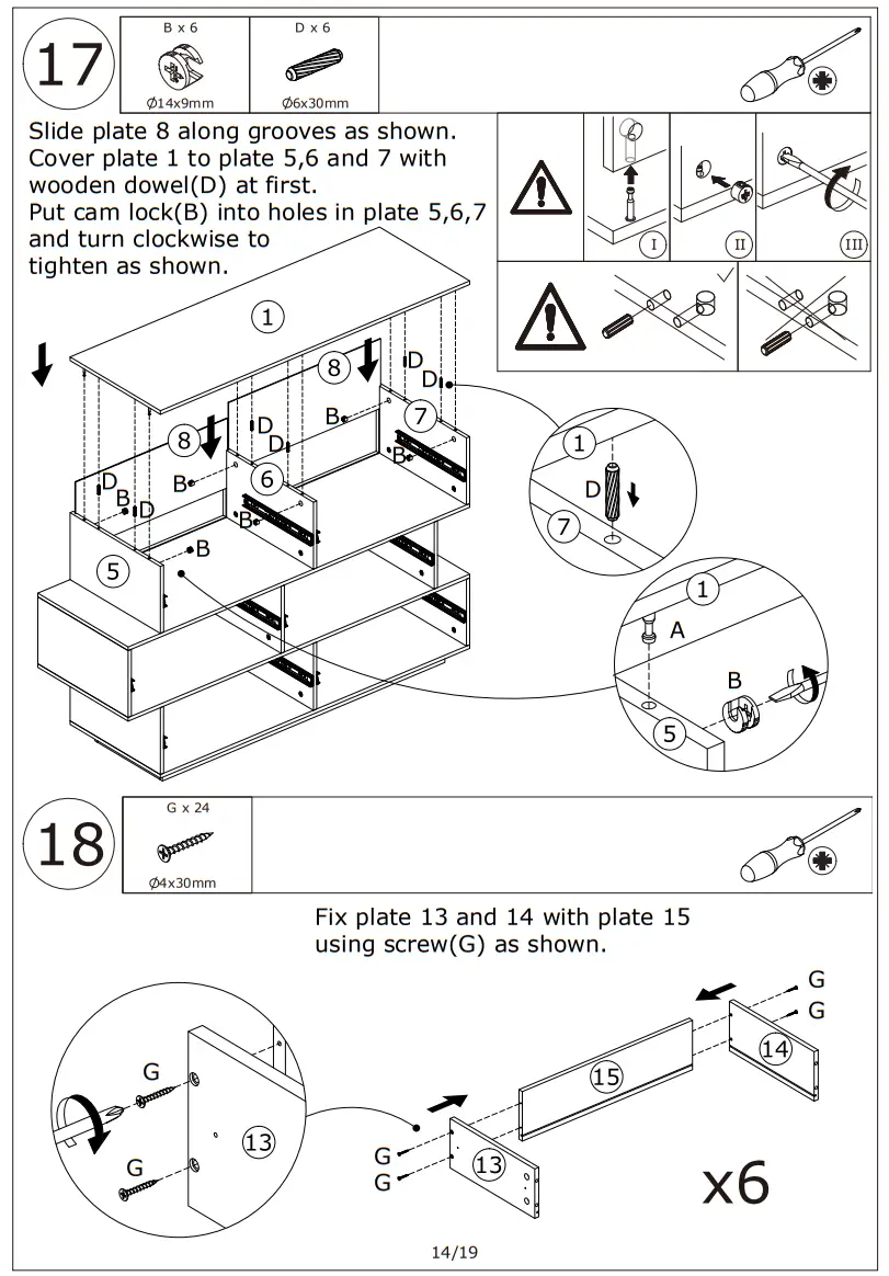 FUFU GAGA LJY KF260075 02 White 6 Drawer Double Dresser - prodc16
