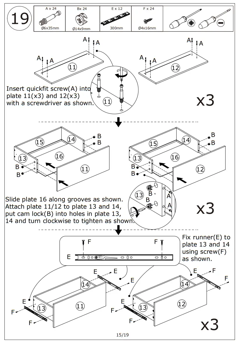 FUFU GAGA LJY KF260075 02 White 6 Drawer Double Dresser - prodc17