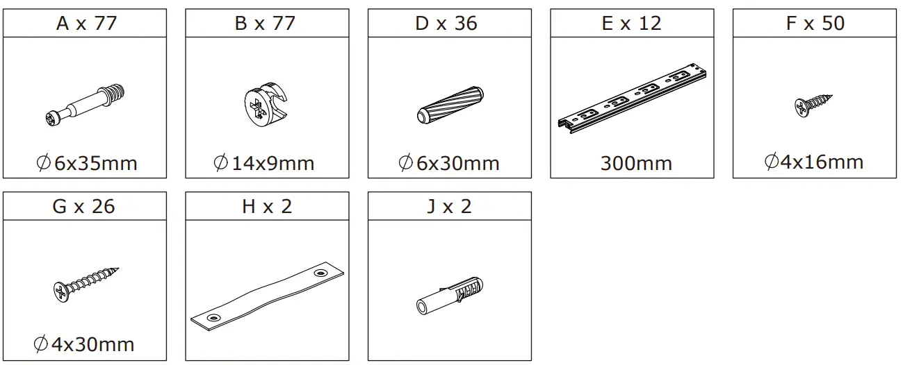FUFU GAGA LJY KF260075 02 White 6 Drawer Double Dresser - prodct5