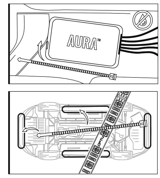 AURA G3 Universal Underbody LED Strips Lighting Kit - Velcro