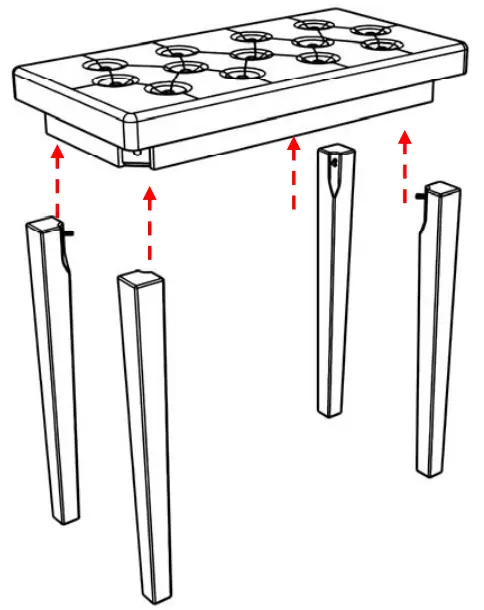 AW-PNB000002 Piano Bench Stool Dual Leather Bench - Assembly Instructions