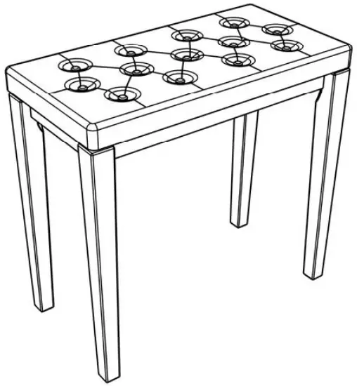 AW-PNB000002 Piano Bench Stool Dual Leather Bench