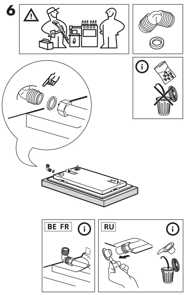 IKEA 905.232.07 LAGAN Gas Hob - Assemble 2