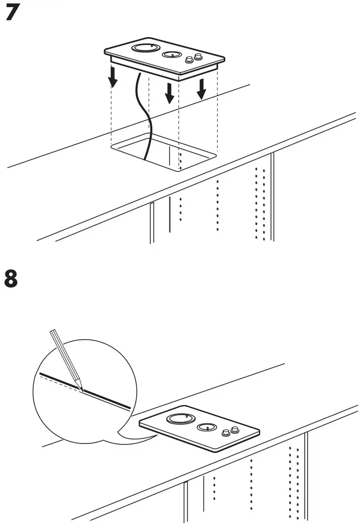 IKEA 905.232.07 LAGAN Gas Hob - Assemble 3