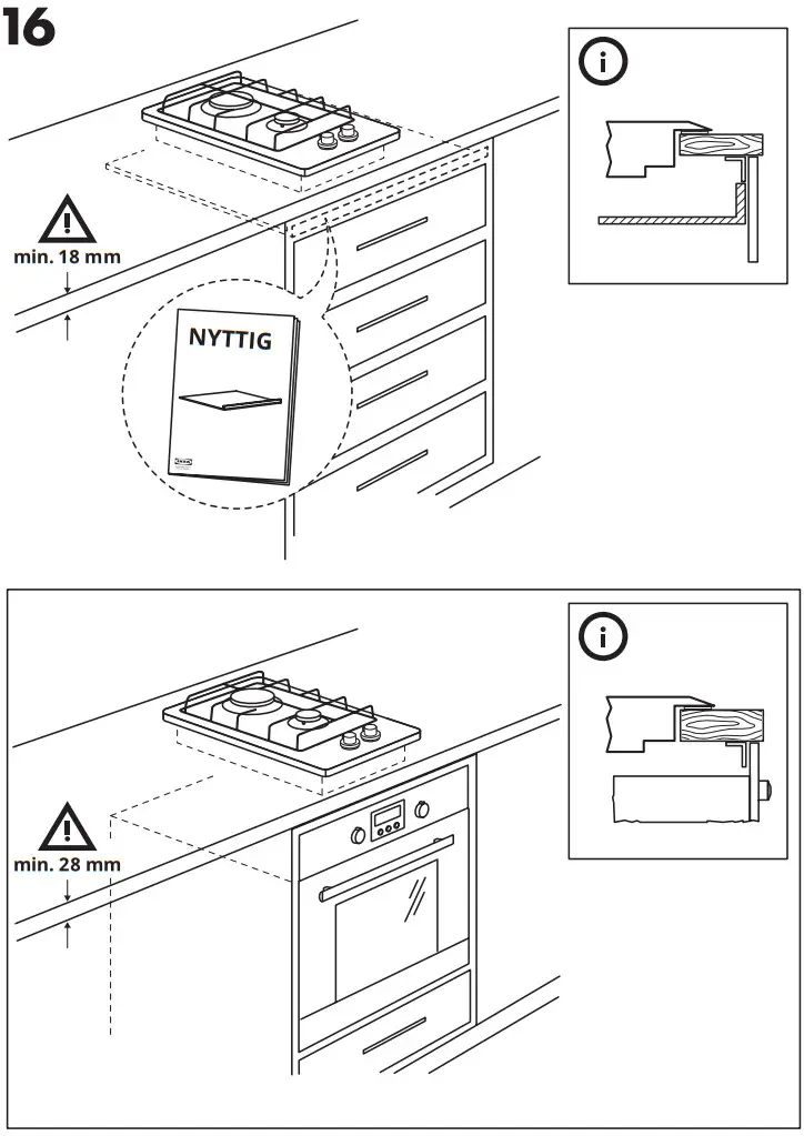 IKEA 905.232.07 LAGAN Gas Hob - Assemble 8