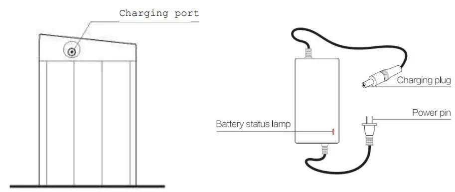 The Home Depot EBike-10 20 Inch 750 Watt Road Electric Folding Bike - Battery instructions