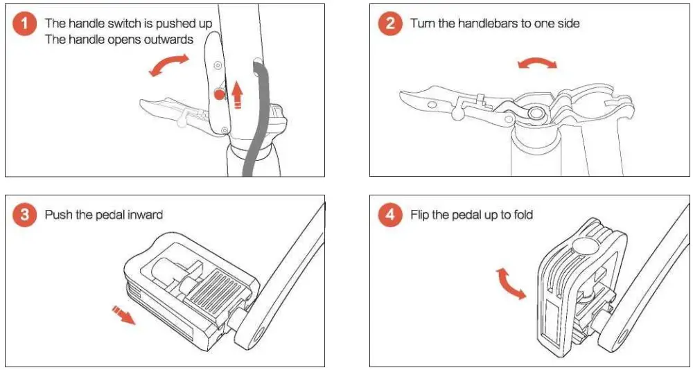 The Home Depot EBike-10 20 Inch 750 Watt Road Electric Folding Bike - Folding step