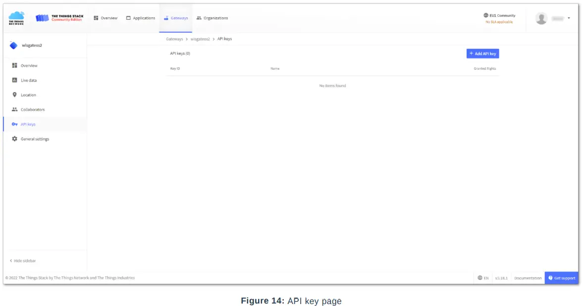 RAK TTNv3 WisGateOS 2 Basics Station - API key page 1