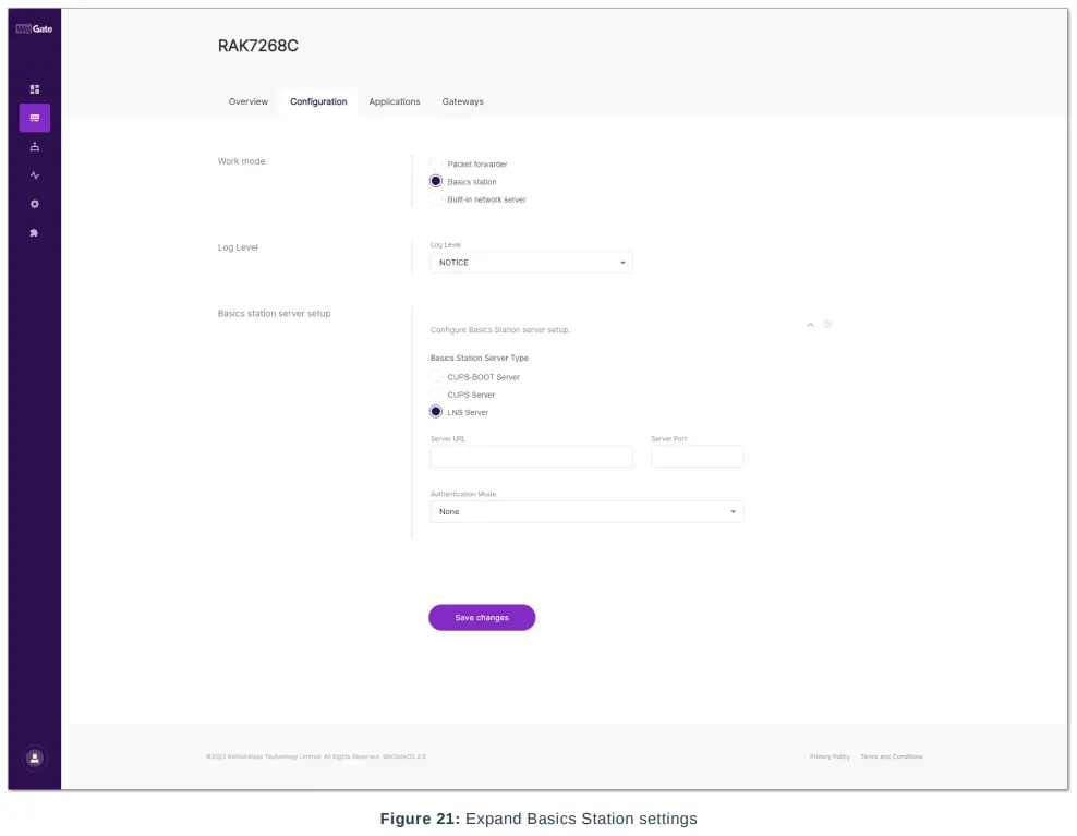 RAK TTNv3 WisGateOS 2 Basics Station - Basics Station 1