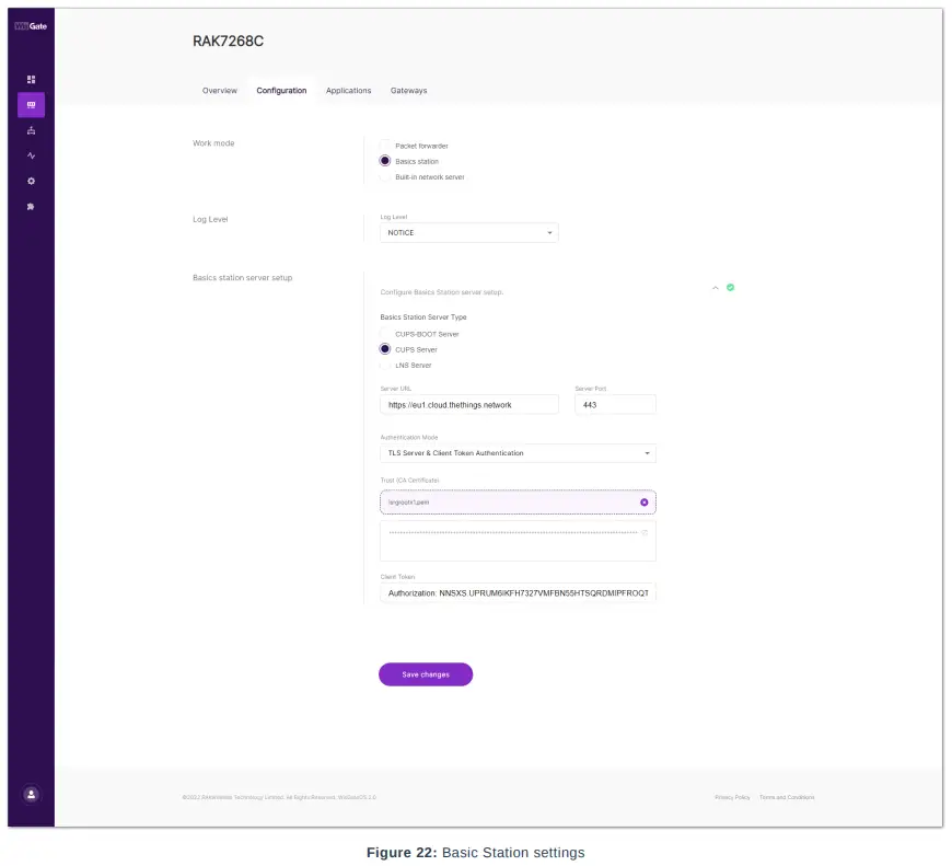 RAK TTNv3 WisGateOS 2 Basics Station - Basics Station 2