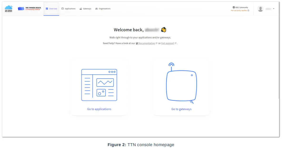 RAK TTNv3 WisGateOS 2 Basics Station - console homepage