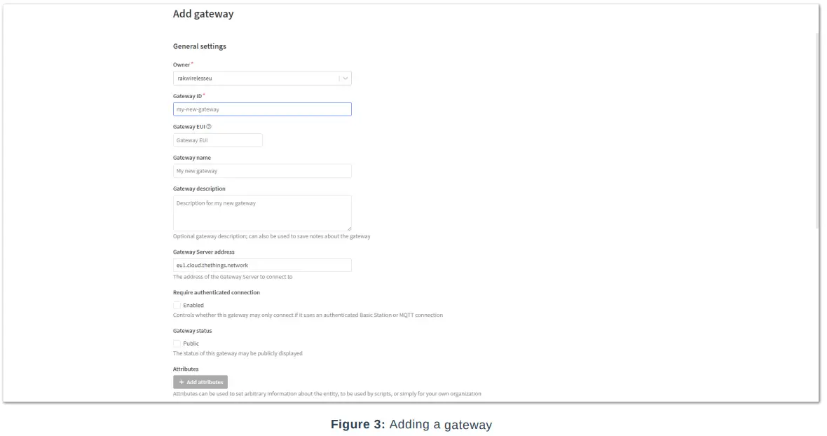 RAK TTNv3 WisGateOS 2 Basics Station - gateway