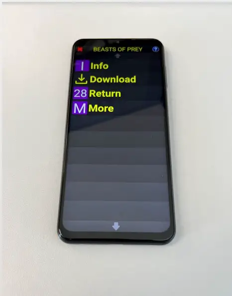 Returning an audiobook