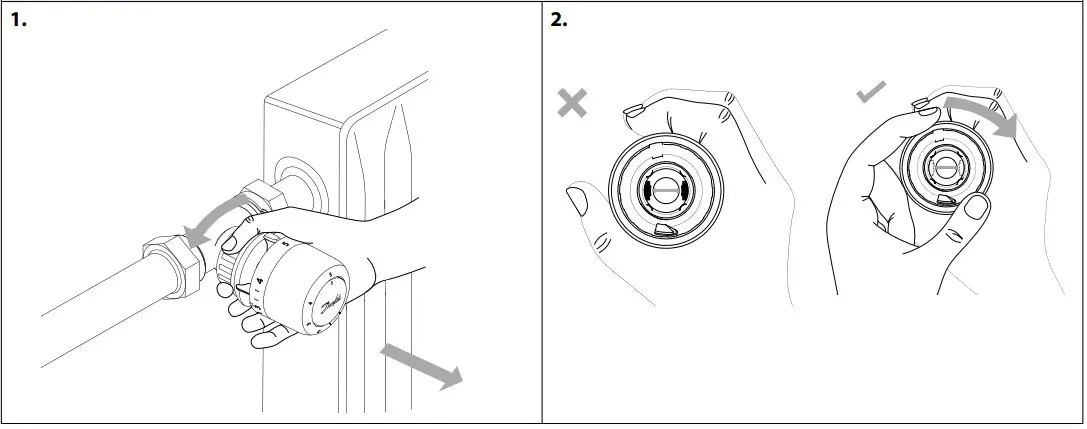 Danfoss 015G4590 Aero RA Click Built In Thermostatic Sensor - fig 3
