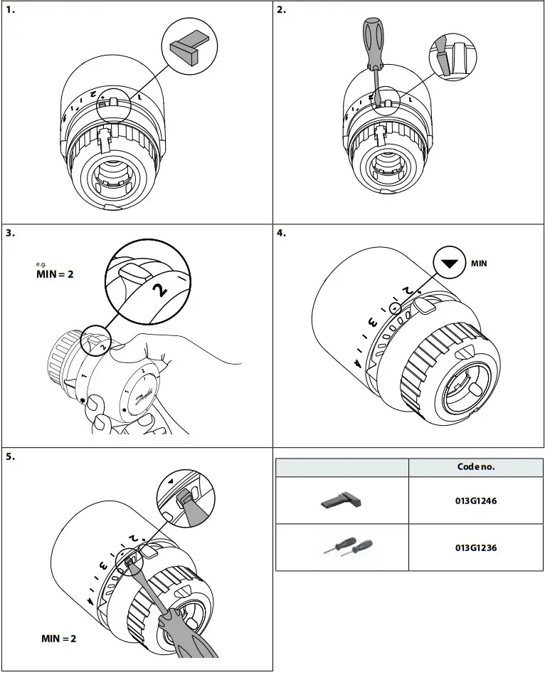 Danfoss 015G4590 Aero RA Click Built In Thermostatic Sensor - fig 5