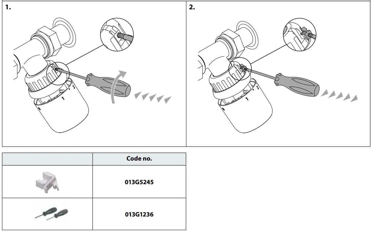 Danfoss 015G4590 Aero RA Click Built In Thermostatic Sensor - fig 7