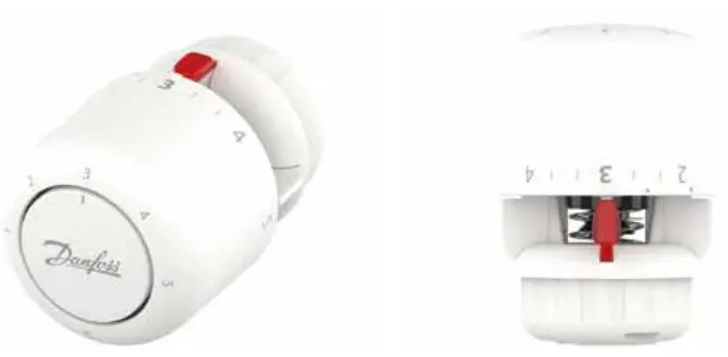 Danfoss 015G4590 Aero RA Click Built In Thermostatic Sensor