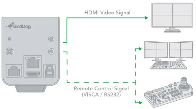 BirdDog PF120 Full NDI Box Camera - PC station