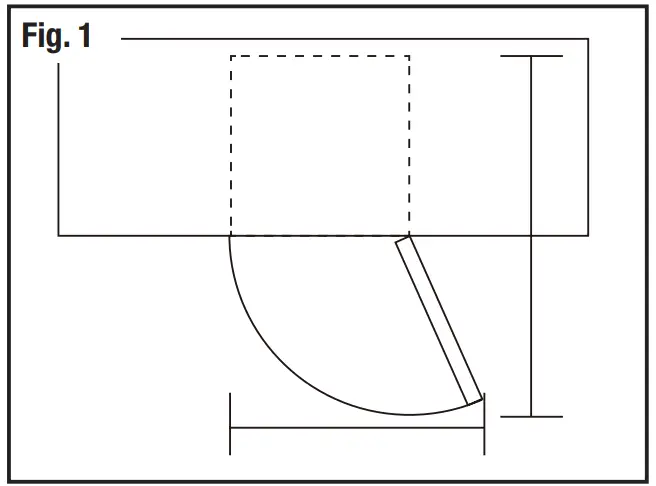 AKAI AK-242-UF 242 L Upright Freezer - Space requirements 1