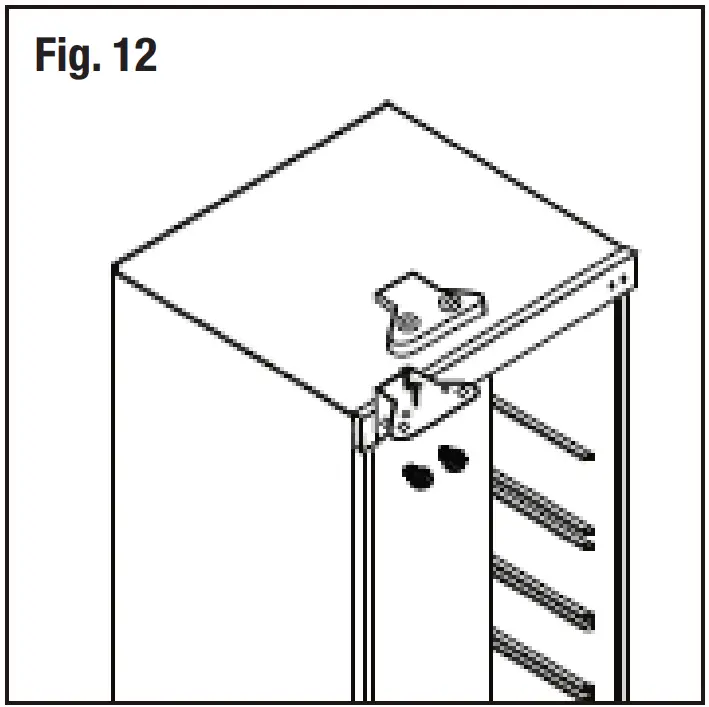 AKAI AK-242-UF 242 L Upright Freezer - hinge cover