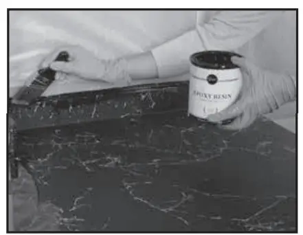 GIANI Belgotta Black Marble Countertop Paint Kit for Covers 35 Square Feet - Epoxy Application 1