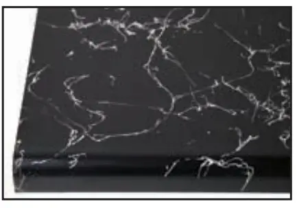 GIANI Belgotta Black Marble Countertop Paint Kit for Covers 35 Square Feet - Sparse veins