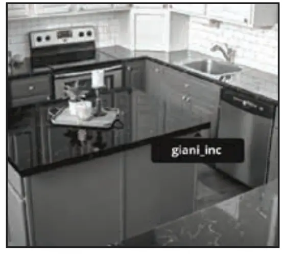 GIANI Belgotta Black Marble Countertop Paint Kit for Covers 35 Square Feet - stains